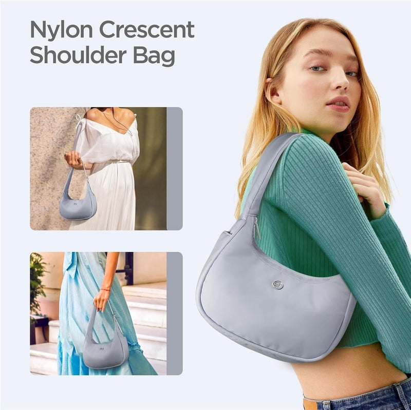 Babysun Mini Shoulder Bag Women Nylon Crescent Bag Underarm Shoulder Purse Women's Shoulder Handbags Small Tote Bag - Image 2